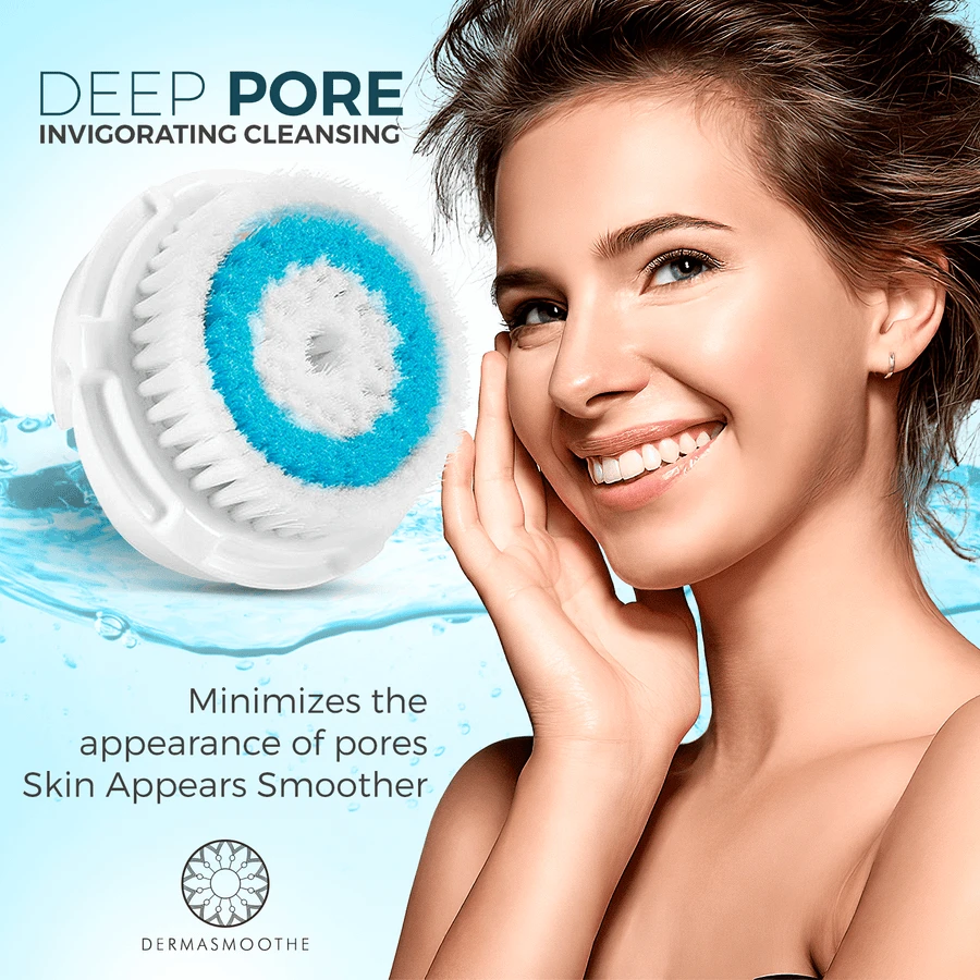 DermaShine 6 pack Deep Pore and Sensitive Brush Head Replacements