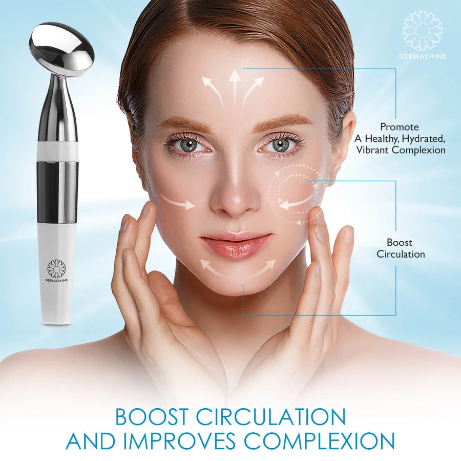 DermaShine Face Massager Portable Facial Machine for Anti-Aging, Fine Lines, Wrinkles, Collagen, Facial Massager, Korean Skin Care Tools